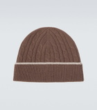 Eleventy Cable-knit cashmere beanie