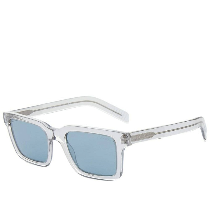 Photo: Prada Eyewear Men's Prada PR 06WS Acetate Sunglasses in Grey