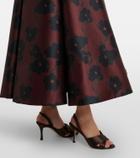 Emilia Wickstead Jannie floral draped bustier dress