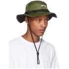Stussy Green Nylon Boonie Hat