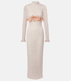 Alessandra Rich Bow-detail lace gown