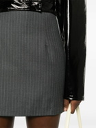 GAUGE81 Grey Mani Pinstripe Pencil Mini Skirt