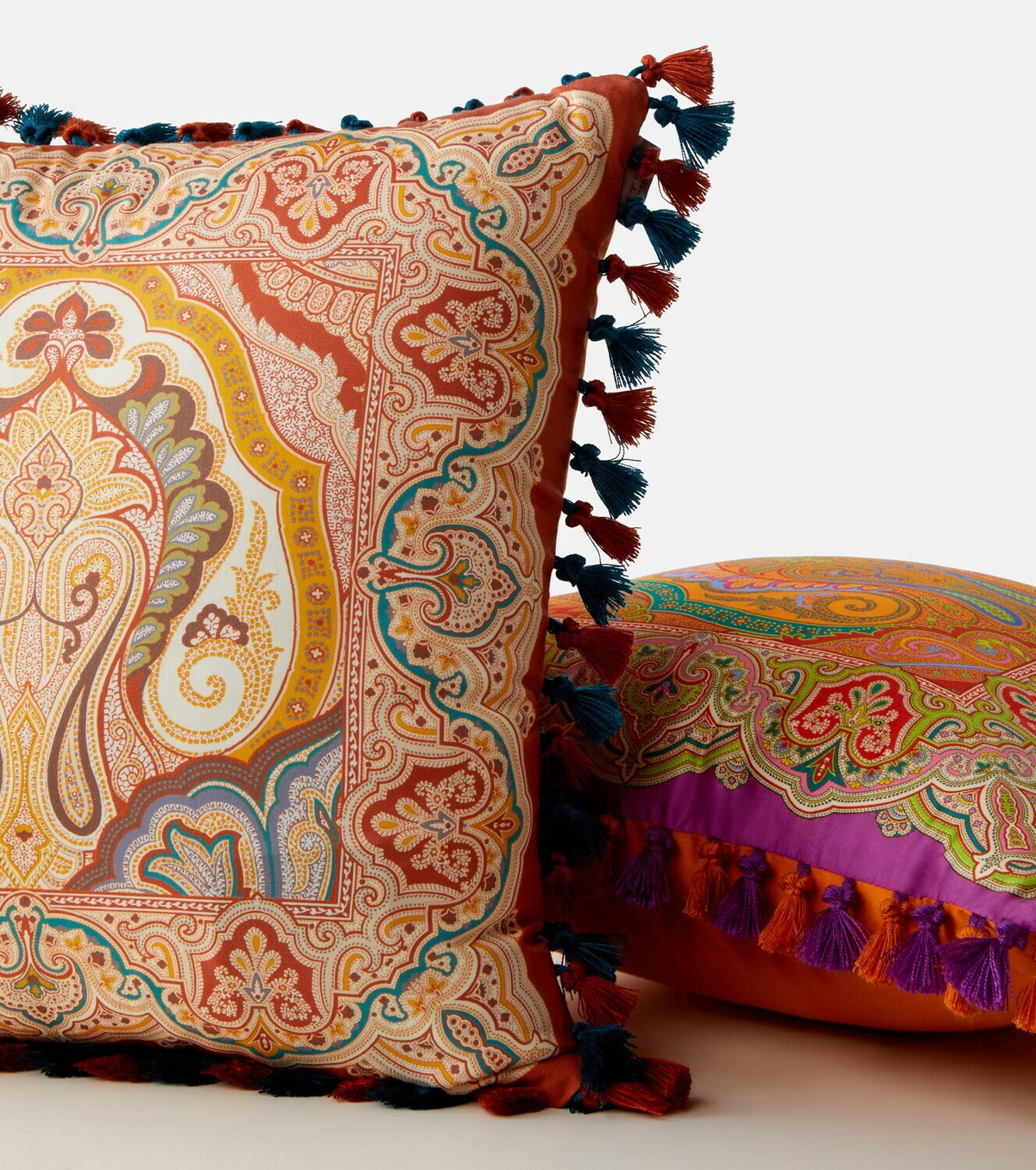 Etro Pegaso paisley cotton cushion