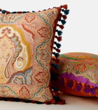 Etro Pegaso paisley cotton cushion