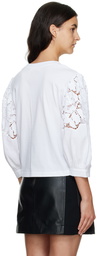 See by Chloé White Paneled T-Shirt