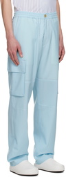 Marni Blue Tropical Cargo Pants