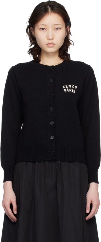 Photo: Kenzo Black Kenzo Paris 'KENZO Boke Heart' Cardigan