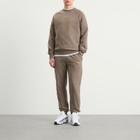 Nike Men's x Nocta Cardinal Stock Crew Fleece Sweatshirt in Olive Grey/Yellow Ochre