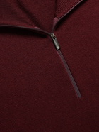 Massimo Alba - Slim-Fit Cashmere Half-Zip Sweater - Burgundy