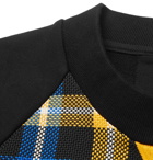 Joseph - Checked Cotton-Jersey Sweatshirt - Black