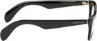 Gucci Black Rectangular Glasses