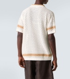 Frescobol Carioca Pinto crochet cotton bowling shirt