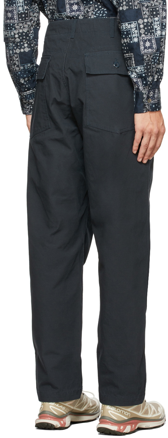 Engineered Garments Navy Fatigue Trousers Engineered Garments