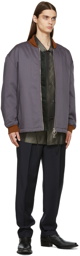 Acne Studios Purple Padded Twill Jacket