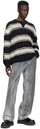 EYTYS Black & Off-White Jaxon Sweater