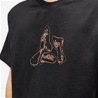 ROA Men's Graphic T-Shirt in Black