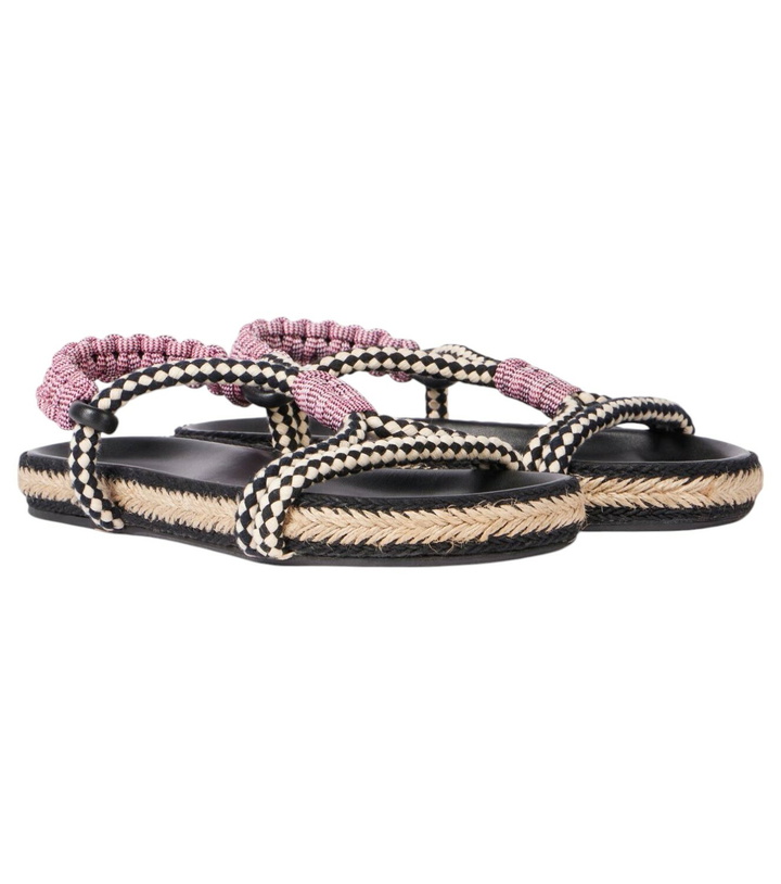 Photo: Isabel Marant Waltee leather espadrille sandals