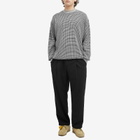 BEAMS Men's Double Heavy Waffle Sweatshirt in Grey