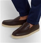 Tod's - Leather Espadrille Loafers - Brown