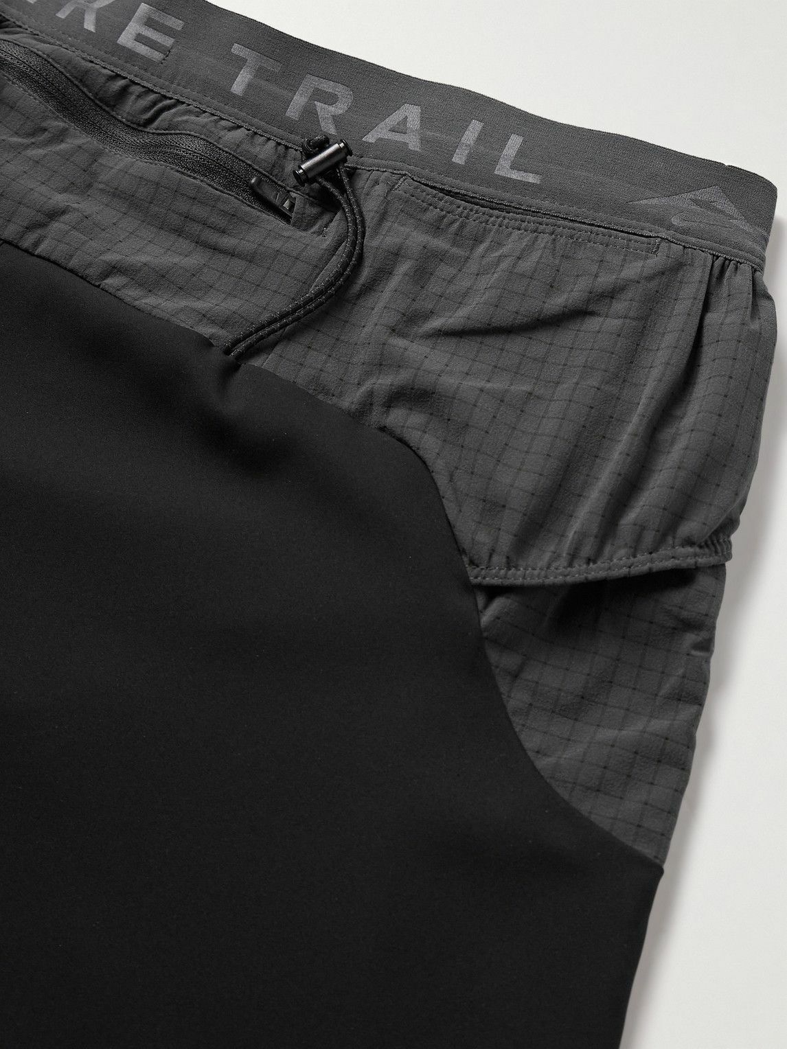 NIKE RUNNING - Trail Second Sunrise Slim-Fit Mesh-Trimmed Dri-FIT ADV Shorts - Black