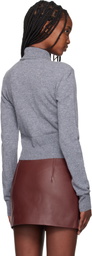 REMAIN Birger Christensen Gray Slim Fit Cardigan