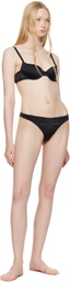 Fleur du Mal Black Seamless Luxe Balconette Bra