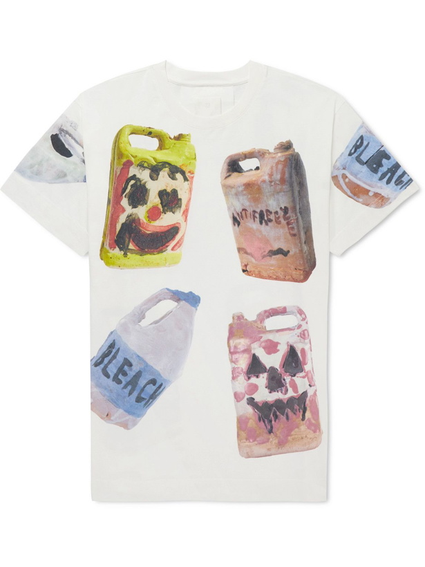 Photo: Givenchy - Josh Smith Printed Cotton-Jersey T-Shirt - White