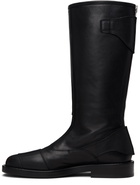 Ann Demeulemeester Black Balo High Biker Boots