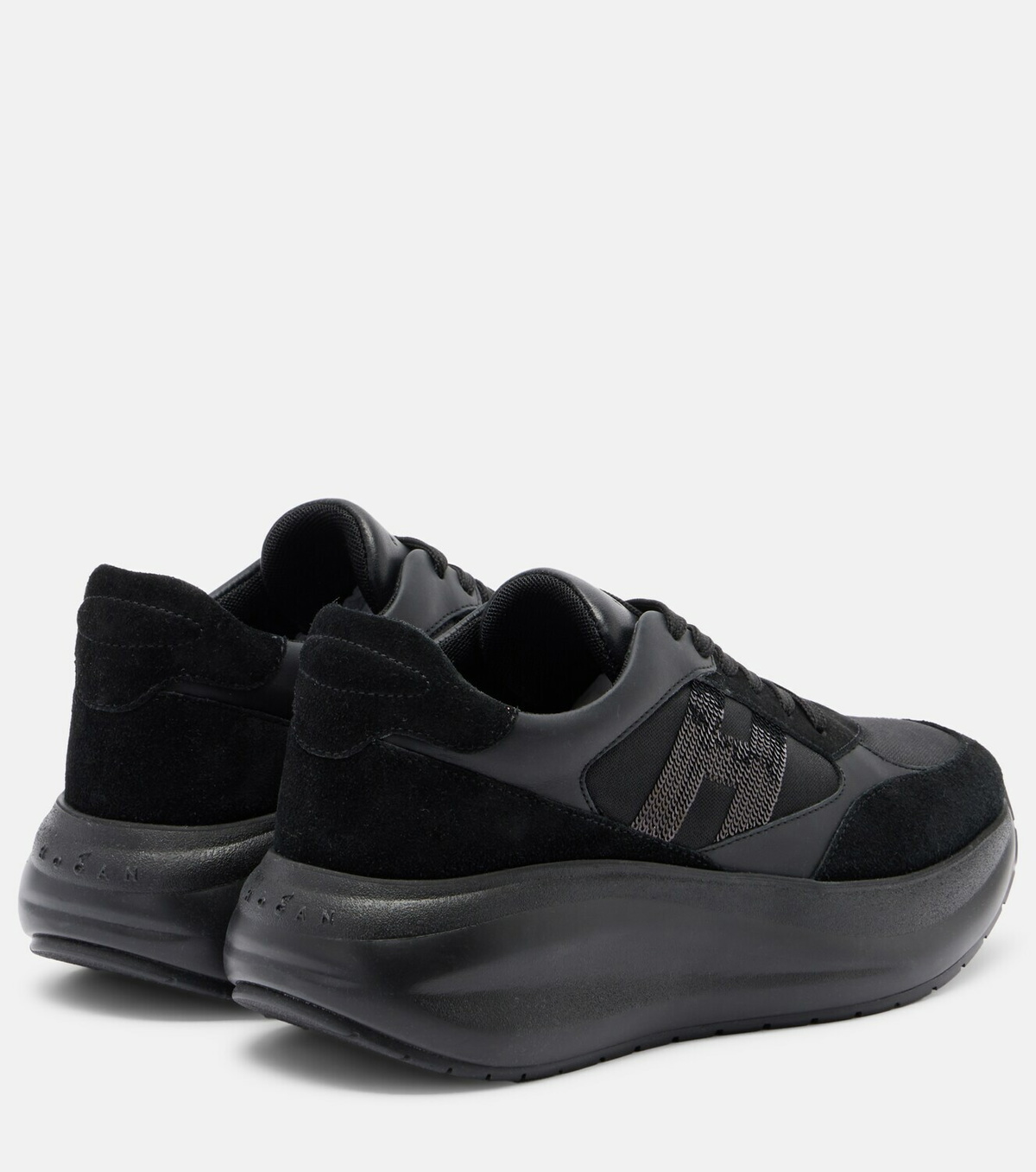 Hogan Maxi I Active suede-trimmed sneakers