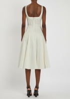 16 Arlington Amalia Stretch-cotton Midi Dress White
