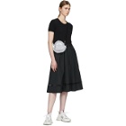 Moncler Black Drawstring A-Line Dress