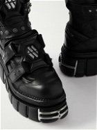VETEMENTS - New Rock Gamer Embellished Platform Boots - Black