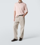 Auralee Silk polo shirt