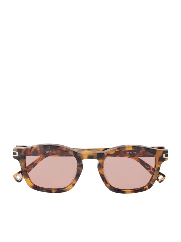 Photo: Orlebar Brown - The Davey Square-Frame Tortoiseshell Acetate Sunglasses