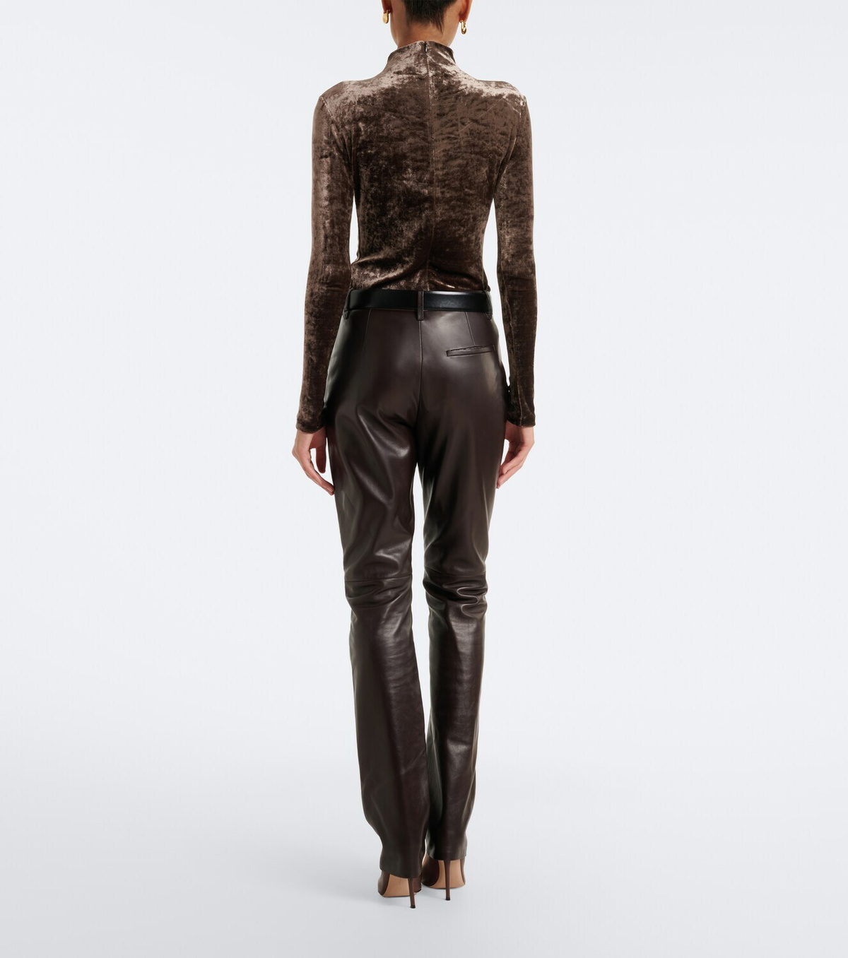 Ralph Lauren Collection Leather slim pants