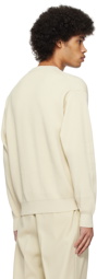 AURALEE Off-White Super Hard Twist Sweater