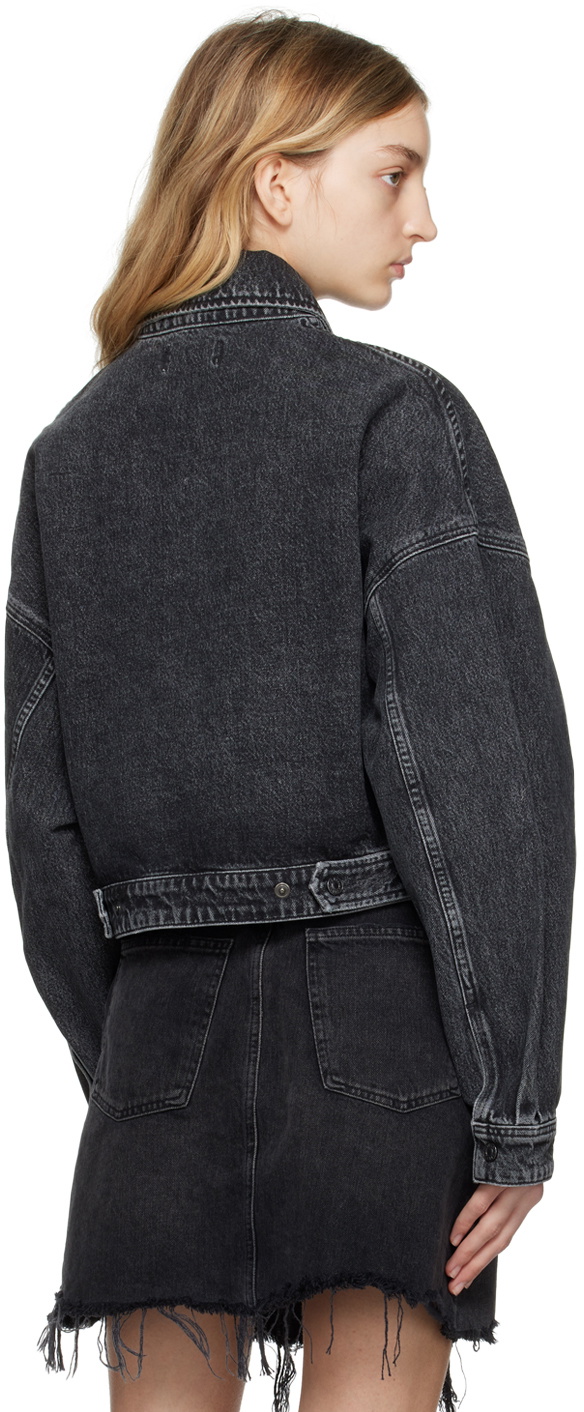 AGOLDE Black Hera Denim Jacket AGOLDE