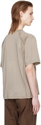 Goldwin 0 Taupe Paneled T-Shirt