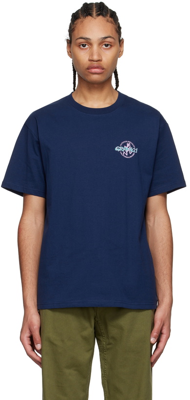 Photo: Gramicci Navy Running-Man T-Shirt