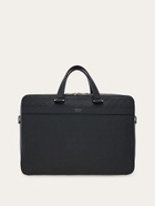 Ferragamo Mens Ferragamo Monogram briefcase in Black