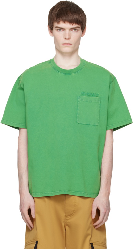 Photo: Marni Green Cotton 'Marni Patches' T-shirt