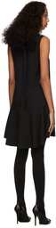 RED Valentino Black Satin Crêpe Short Dress