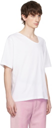 Séfr White Uneven T-Shirt