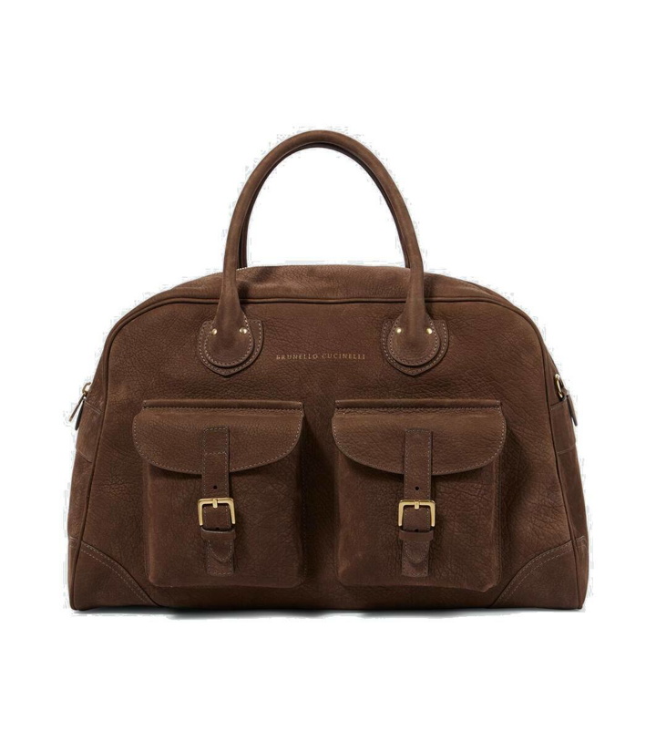 Photo: Brunello Cucinelli Leather duffel bag