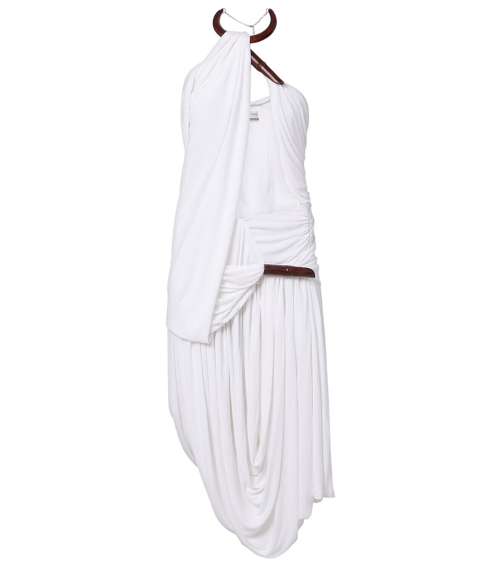 Photo: Christopher Esber Chime asymmetric draped jersey midi dress