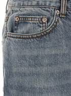 Juun.J Blue Jeans With Belt Loops And Panelled Design In Denim Man