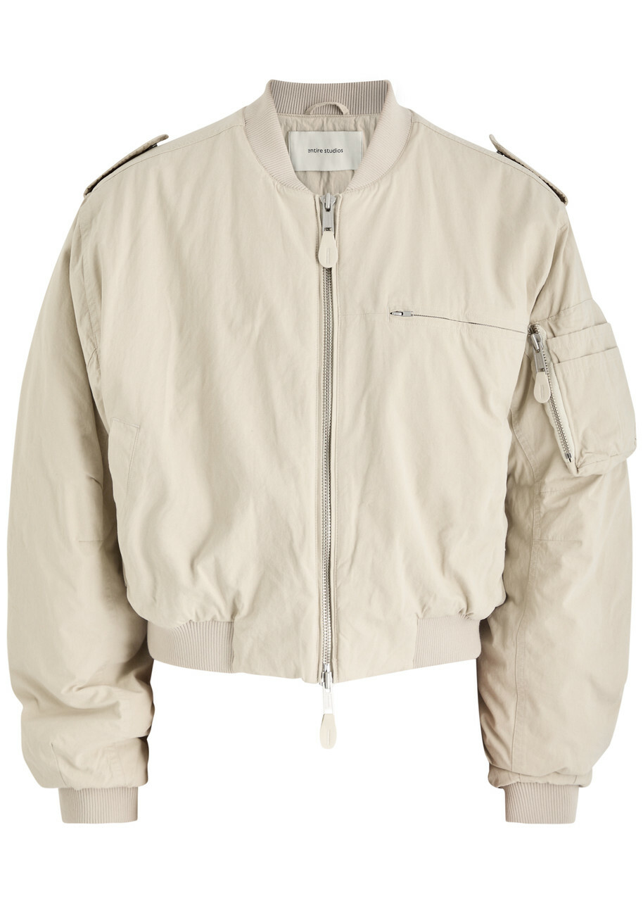 Entire Studios Tan A-2 Bomber Jacket Entire Studios