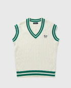 Fred Perry CABLE KNIT TENNNIS TANK Beige Mens Vest
