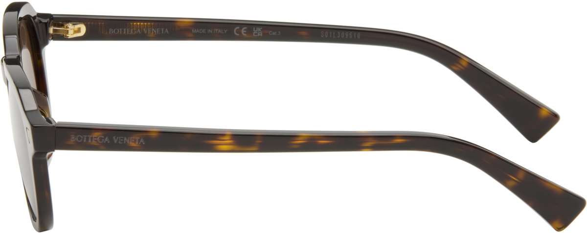 Bottega Veneta Brown Round Sunglasses