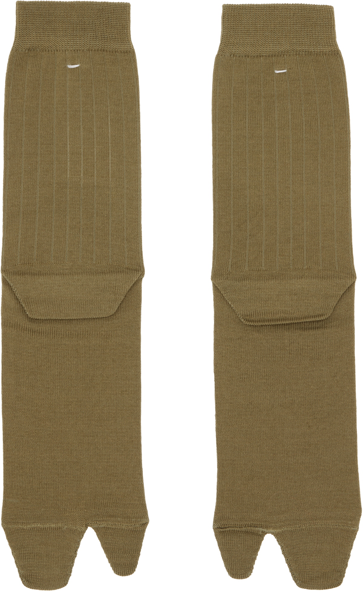 Maison Margiela Khaki Tabi Socks
